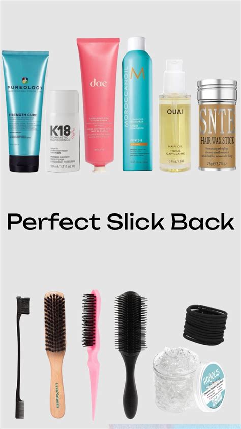 Perfect Slick Back | Slick back hair product, Slicked back hair ...