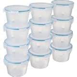 Buy Airtight Plastic Storage Containers, Set of 12, 750ml, Blue Online ...