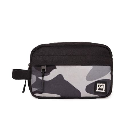 Buy ASTRID Toiletry/Shaving Travel Pouch for Men (Black Printed) at ...