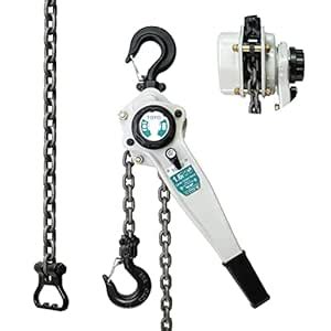 TOYO Lever Chain Hoist 3500Lbs 20ft,Chain Come Along 1.6T 20Ft Ratchet ...