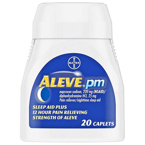 Aleve PM Nighttime Pain Reliever With Sleep Aid 20 Count – Himkhand