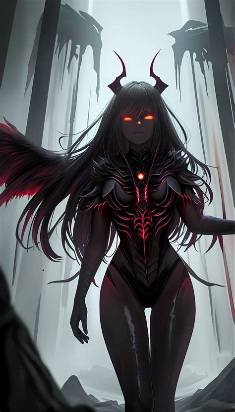 (dark skin), (devil horns), fu - SeaArt AI