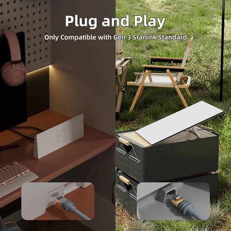 20m Starlink Gen 3 Ethernet Cable Standard V3 CAT6 10Gbps RJ45 Extensi ...