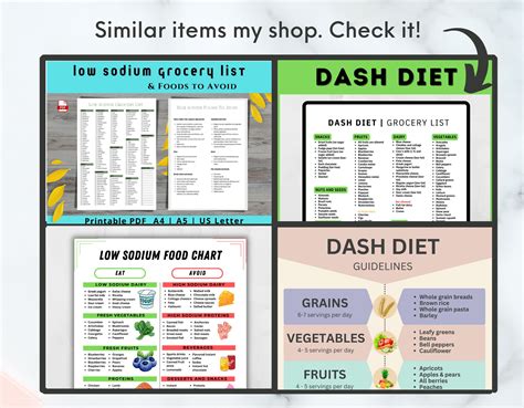 7 Day Low Sodium Meal Plan With Printable Grocery List Low Salt Diet Plan 1500 Calorie Kidney ...