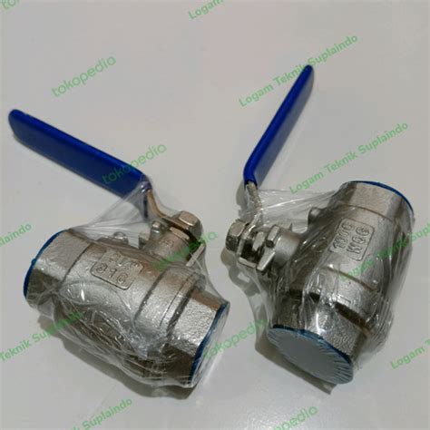 Jual Ball Valve Type 2 PC Sankyo Drat 3/8 Inch - Stop Kran Sankyo SS316 ...