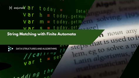 Image result for String Matching with Finite Automata