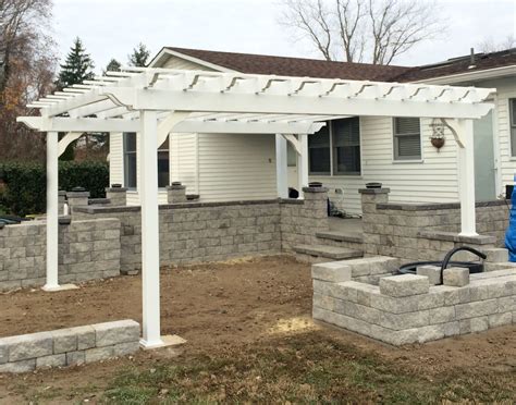 Customer's Photo - Custom Size 13' x 15' Vinyl Vintage Classic Pergola