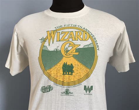 80s Vintage the Wizard of Oz 1989 50th Anniversary Fiftieth Movie T ...