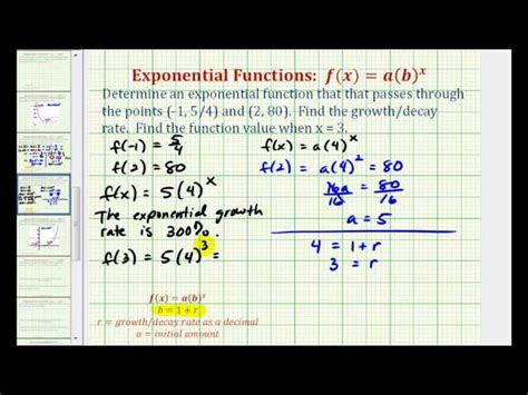 Find an Exponential Function From 2 Points 的图像结果