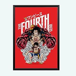 Nokkes Luffy One Piece Anime Cartoon Photo Frame 5X7 Inch Size Photo ...