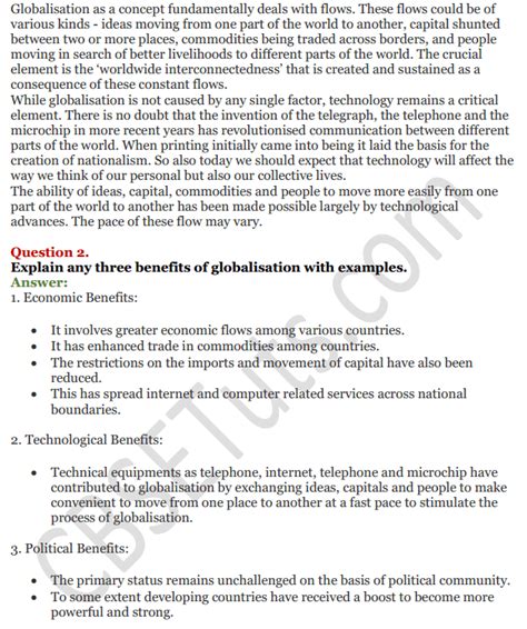 Image result for Globalisation Flowchart Class 12