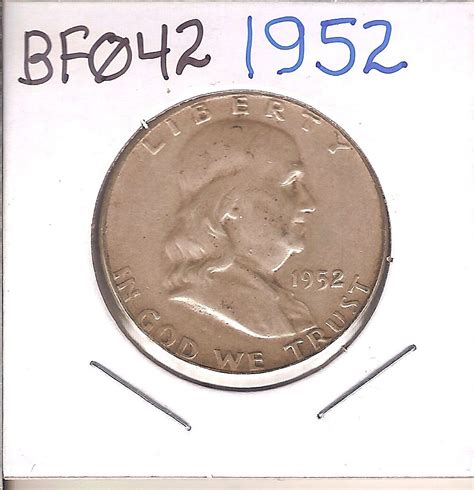 1952 Ben FranklinÂ Half Dollar - For Sale, Buy Now Online - Item #684212