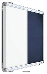 YOWZA Premium Combination Board (Magnetic White Board with Blue Pin-up ...