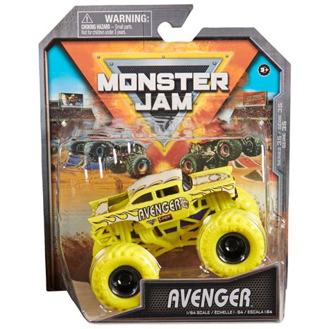 Monster Jam, Official Avenger Monster Truck, Die-Cast Vehicle, 1:64 ...