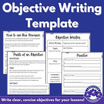 Image result for Objective Examples for a Writing Class