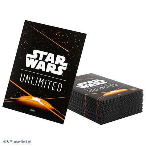 SW: Unlimited Art Sleeves Card Back Orange | Micelion Games