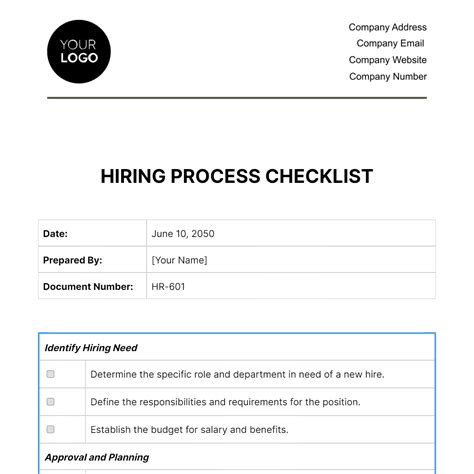 Image result for Hiring Process Checklist