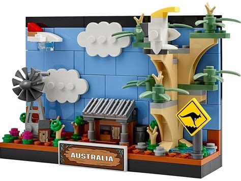 LEGO 40651 Australia Postcard – Build and Display The Outback! : Amazon ...