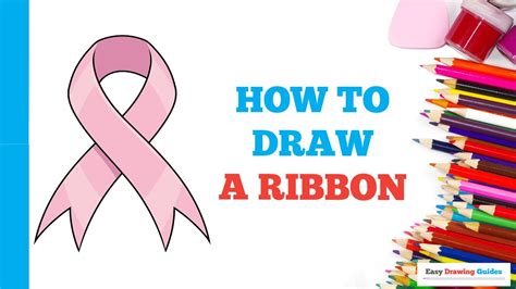 How to Draw a Ribbon in a Few Easy Steps: Drawing Tutorial for Beginner ...
