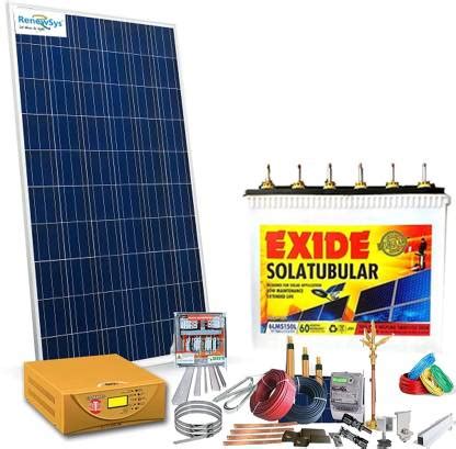 WHITESHARK 1kWp Off-Grid Solar Combo System with Complete Installation ...