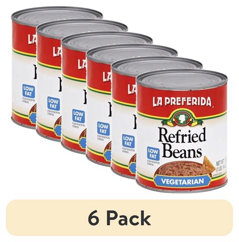 (6 pack) La Preferida Vegetarian Refried Beans, 30 Oz - Walmart.com
