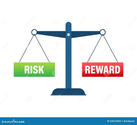 Risk Vs Reward Balance on the Scale. Balance on Scale. Business Concept Stock Vector ...