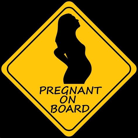 isee360 Pregnant On Board Decal Sticker (Yellow, Black) : Amazon.in ...