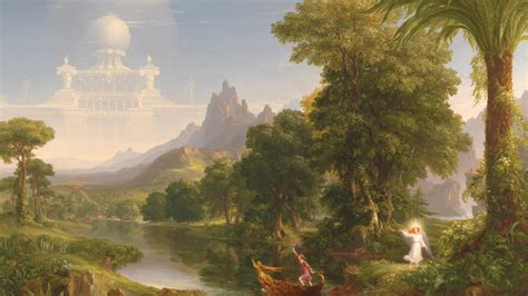 Thomas Cole - The voyage of life (Youth) (1842 ! : RetroFuturism