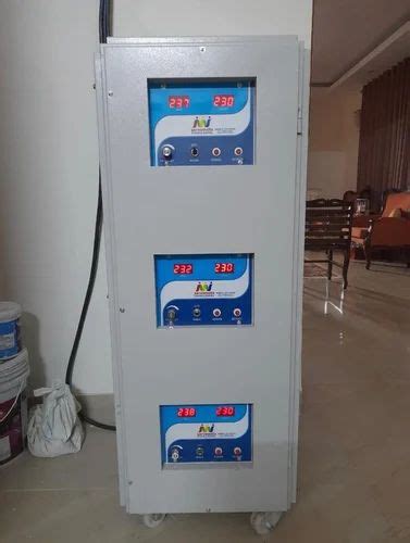 Three Phase Servo Voltage Stabilizer Air Cooled - 15 Kva Three Phase ...