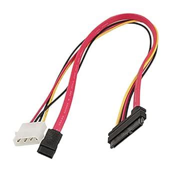Gino 15 + 7 Pin SATA to 7 Pin SATA Data IDE 4 Pin Power Cable : Amazon ...
