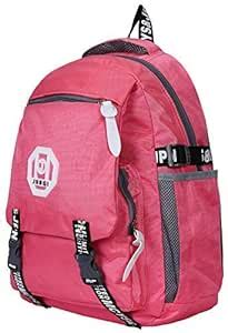 AREO Polyester Girl Printed Primary Junior High School Bag (Pink ...