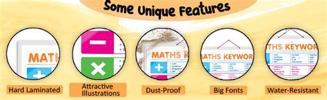 GO WOO Combo of 2 Multiplication Table 1-20 and MATHS KEYWORDS ...