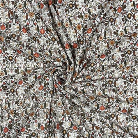 Multi Colour Cotton Linen Slub Printed Fabric