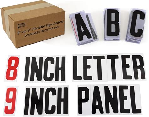 Amazon.com : Sign Letter Depot 4" Letter Printed on 5" Flexible Panel ...