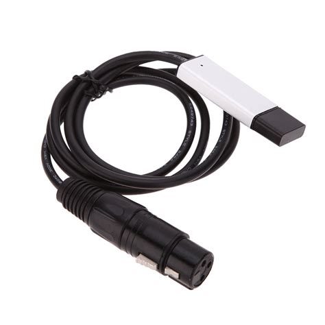 Lixada USB to DMX Interface Adapter LED DMX512 Computer PC Stage ...