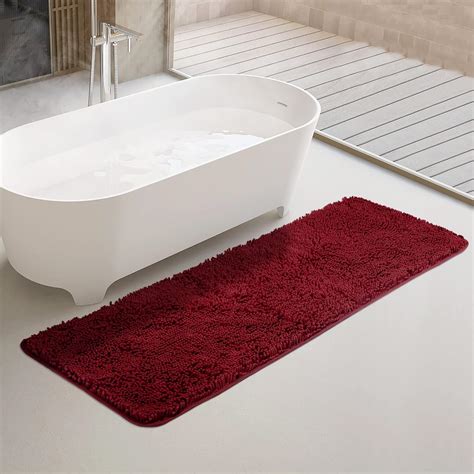 Amazon.com: Yeaban Bathroom Runner Rug 24"x60" – Thick Chenille Long ...