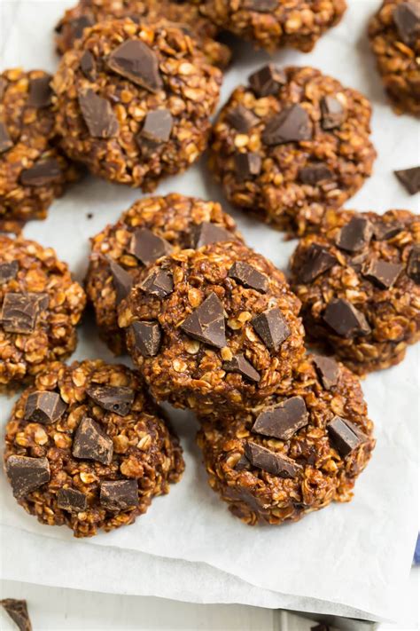 Healthy No Bake Cookies {with Peanut Butter!} - WellPlated.com