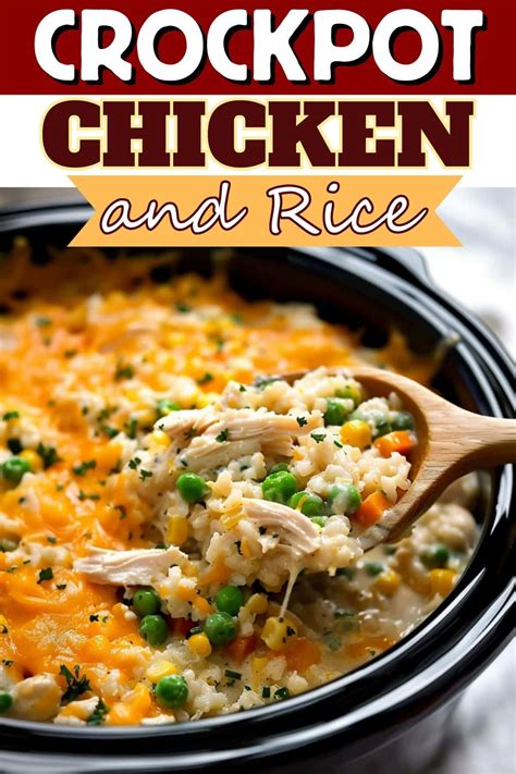 Crockpot Chicken and Rice - Insanely Good