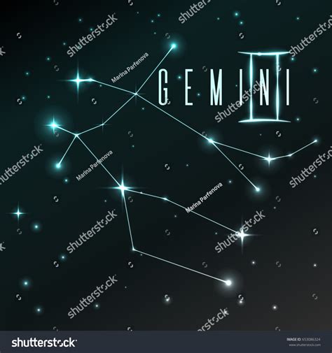 Gemini Star Constellation Art