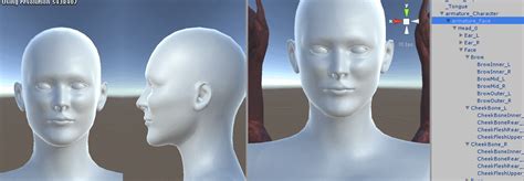 Unity Customizable Face 的图像结果