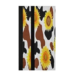 Cow Skin Yellow Sunflower Refrigerator Door Handle Covers 2 Pcs Floral ...