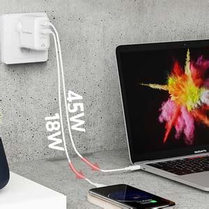 Stuffcool Napoleon PD65W Dual USB GaN wall charger for macbook air ...
