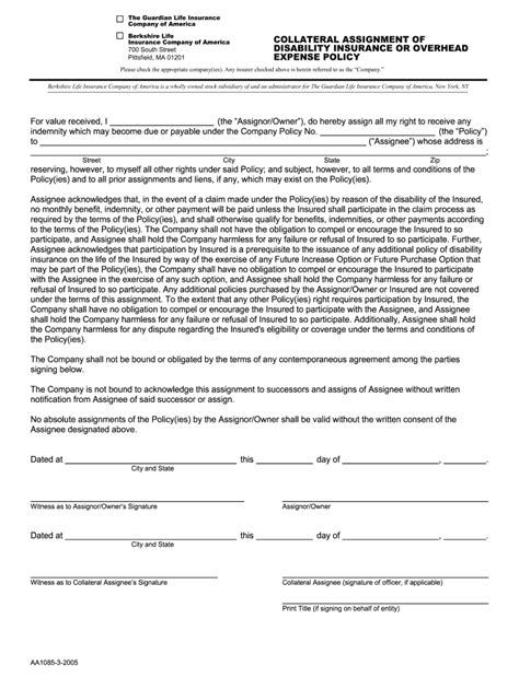 Collateral Assignment - Fill Online, Printable, Fillable, Blank | pdfFiller