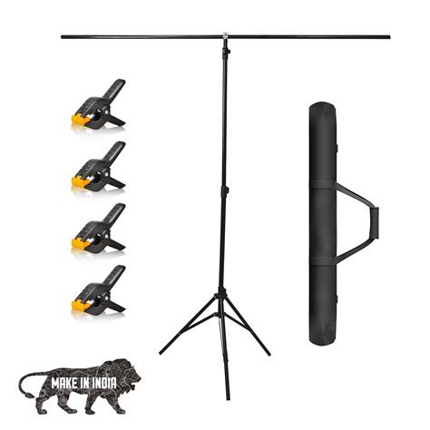 Boltove® 6 Ft. x 9 Ft. Portable T-Shape Background Backdrop Support ...