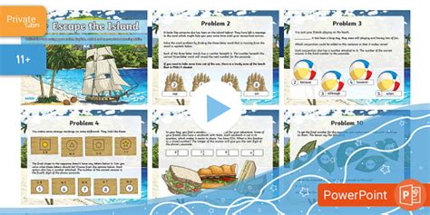 11+ Escape the Island Activity