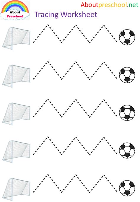 Line Tracing Worksheet For Preschool