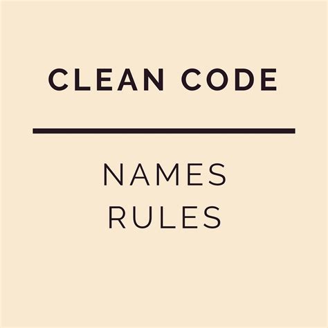 Clean Code Names 的图像结果