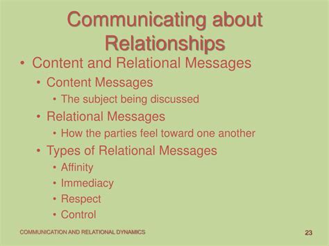 Image result for Content Message vs Relational Message Example