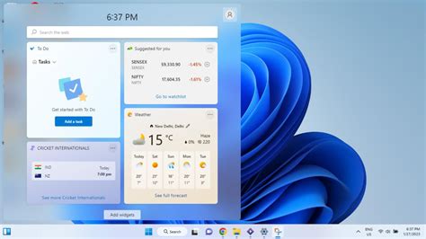 Image result for Windows Taskbar Widgets