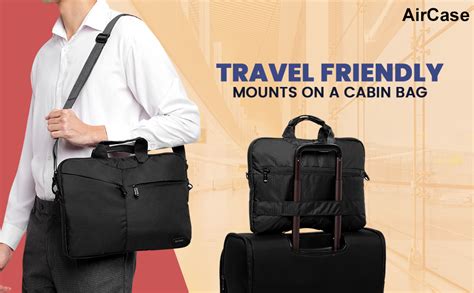AirCase Premium Laptop Bag with Handle & Shoulder Strap fits Upto 15.6 ...